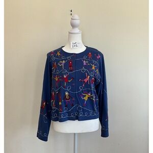 Rare Royal Blue Michael Simon "Lite" Cardigan